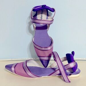EUC Jeffrey Campbell pointed toe strap sandals - purple - size 8